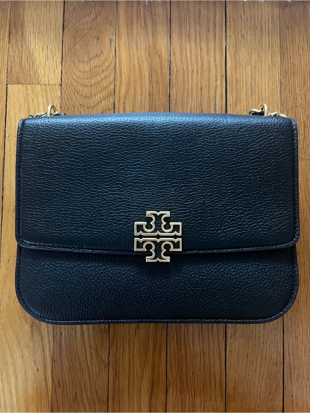 Tory Burch Black Leather Crossbody Shoulder Crossbody Bag